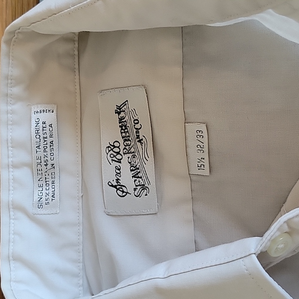 Mens dress shirt white